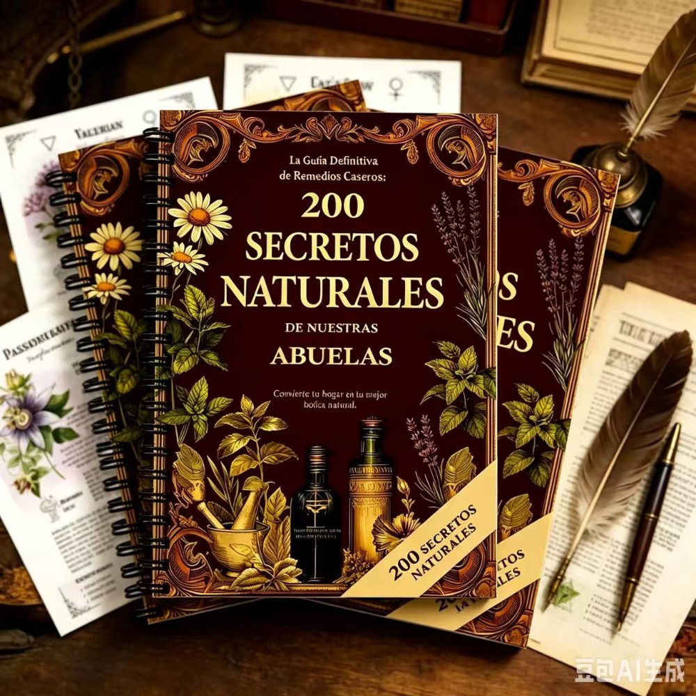 Herbal Wellness Remedy - 200 Doğal Sır A5 İspanyol Bitkisel